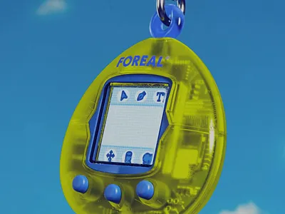 Tamagotchi 3d animation branding cgi character design foreal graphic design illustration logo