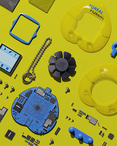 Components 3d branding cgi design foreal graphic design illustration logo