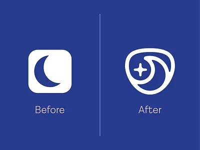 Sami Rebrand - Before & After after alert before branding health logo logodesign logodesigner mark minimal modern moon night peace of mind protection rebrand rebranding safety star symbol