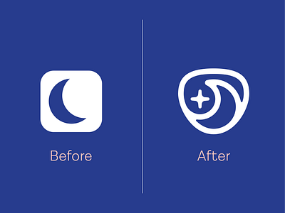 Sami Rebrand - Before & After after alert before branding health logo logodesign logodesigner mark minimal modern moon night peace of mind protection rebrand rebranding safety star symbol
