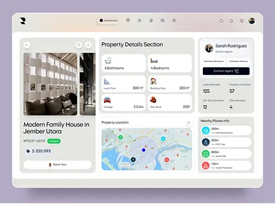 Property Management Dashboard admin panel branding dashboard dashboard ui design figma home listing illustration logo property app property listing property management real estate real estate app real estate dashboard real estate website ui uiux ux web design