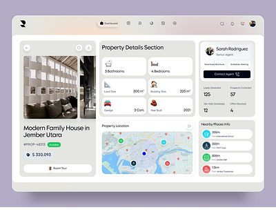 Property Management Dashboard admin panel branding dashboard dashboard ui design figma home listing illustration logo property app property listing property management real estate real estate app real estate dashboard real estate website ui uiux ux web design