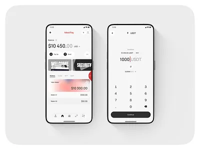 Main Screens app crypto home input wallet
