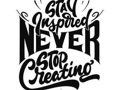 Stay punspreed never stop creatinq graphic design logo quotes