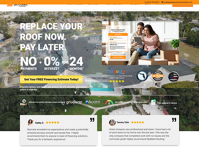 Professional Roofing Company Website branding constructionweb contractorui design graphic design illustration landingpage logo nexilup responsivedesign trustdesign ui webdesign webxpart