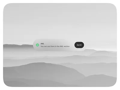 Notification aml clean crypto notification product ui ux