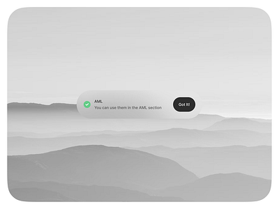 Notification aml clean crypto notification product ui ux