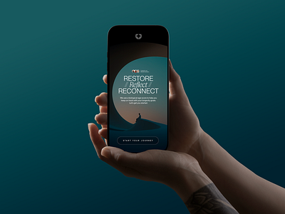 Meditation & Wellness App app biometrics calm design health interactive interface meditation oura sleep ui wellness