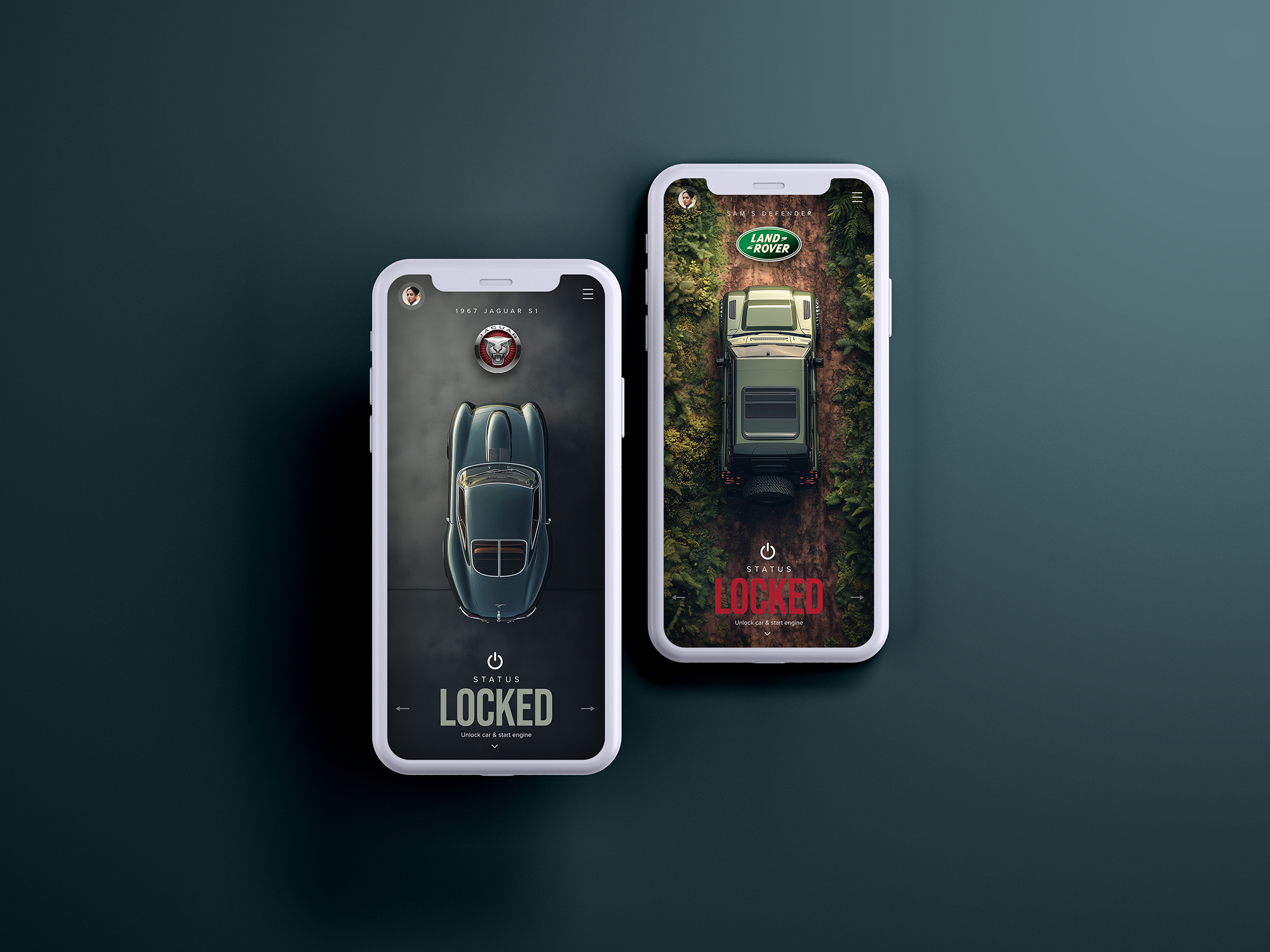 Connected Car : Companion App app automotive car design hmi interactive interface ios mobile ui