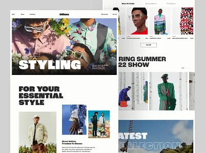 Milana E-commerce Web design landing page online shop online shopping online store store ui web web design webdesign website