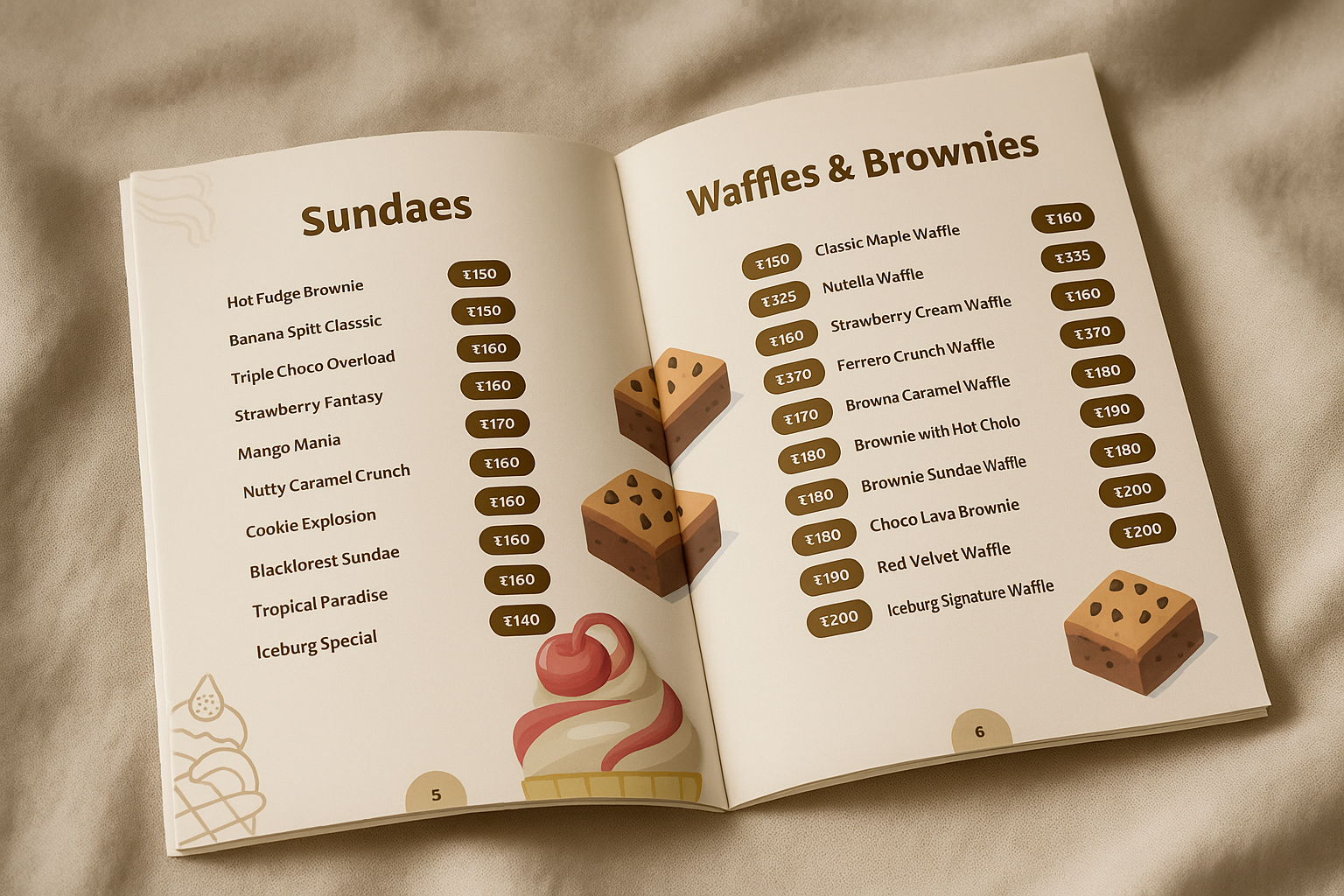 Example of Menu Design