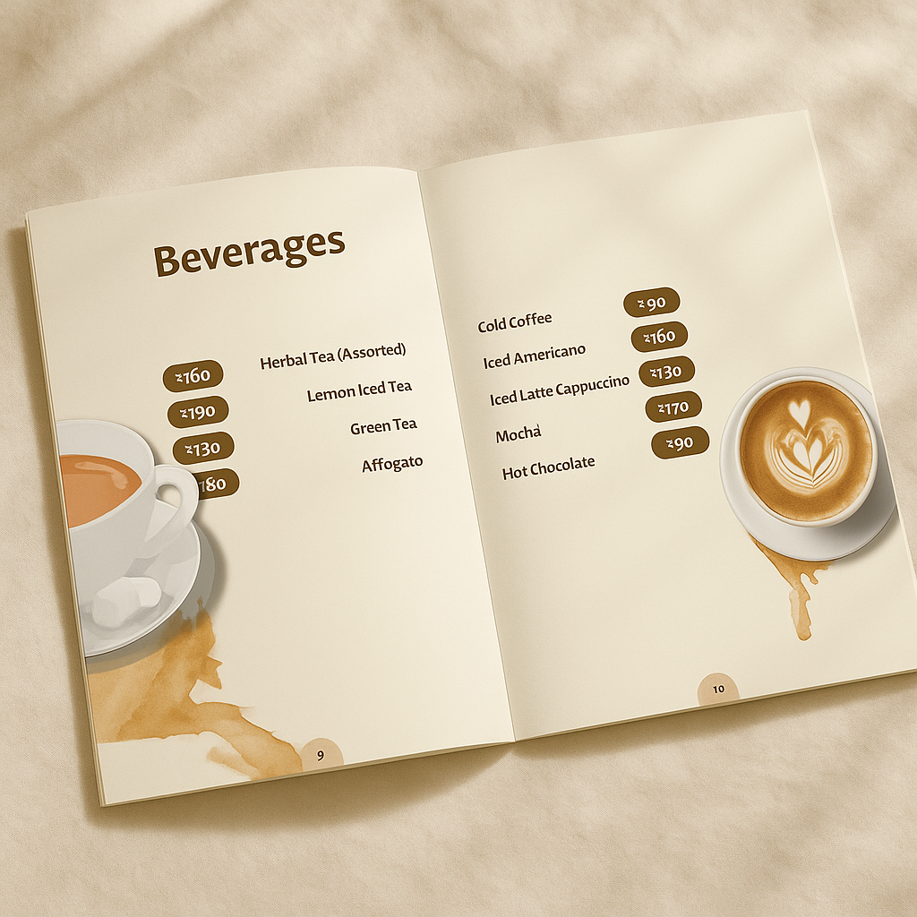 Example of Menu Design