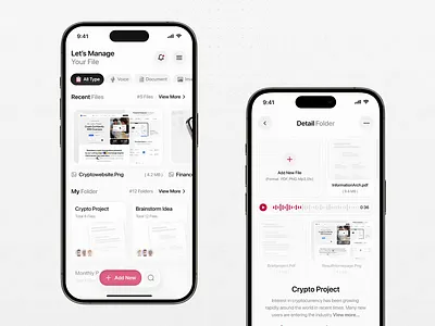 File Manager App animation app app ui design application cloud directory dropbox file management file manager file manager app folder mobile mobile app mobile application design saas saas app saas application saas mobile app design simple animation storage