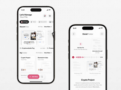 File Manager App animation app app ui design application cloud directory dropbox file management file manager file manager app folder mobile mobile app mobile application design saas saas app saas application saas mobile app design simple animation storage