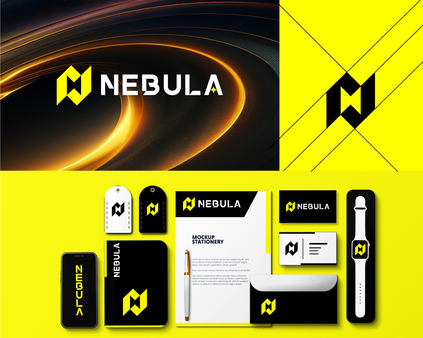 Example of Logo Design With Complete Brand Identity