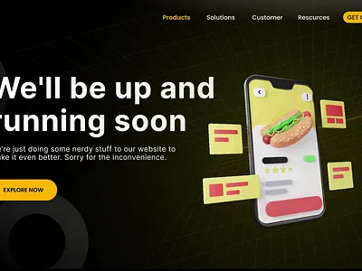 Tasty Bites : Food App UI Concept creative website food branding food delivery website food website interface design responsive design ui design web design