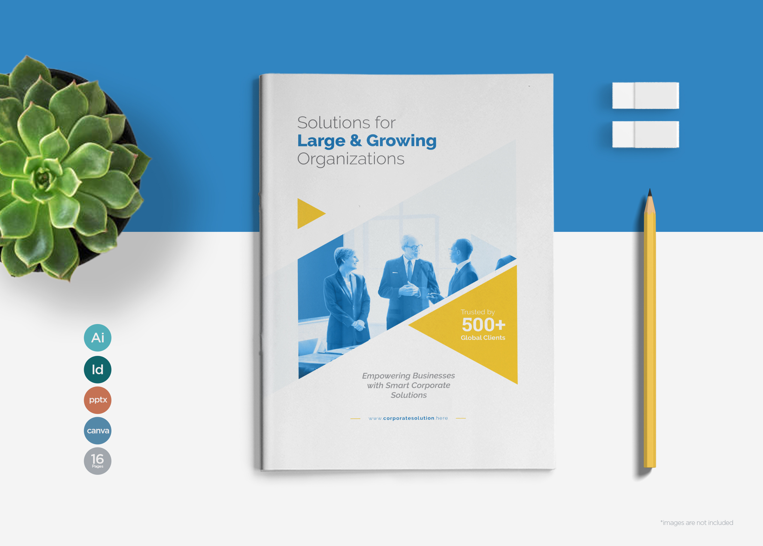 Corporate Business Solution Brochure Template_16 pages adobe illustrator adobe indesign advertising agency booklet business canva company corporate creative design layout marketing modern powerpoint presentation professional profile solution template