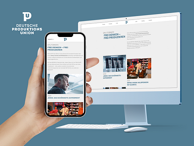 Website Design – Deutsche Produktions Union graphic design kirby webdesign