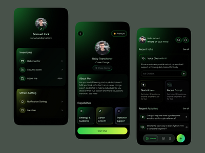 MentorHub – Your Personal Career Guide App ai app design ai assistant app ai bot app ai business app ai chat ai chat bot ai learning app ai mentor chat chat app chat generator chatbot grow with ai learn with ai messaging app mobile mobile app personal growth app ui ux