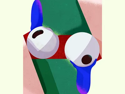 Curved Watcher 3d artwork design graphic design illustration motion graphics