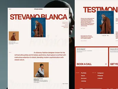 Stevano Design - Fashion Designer Website Portfolio animation bold clean editorial fashion designer graphic design magazine motion graphics personal portfolio portfolio ui ui ux website website design