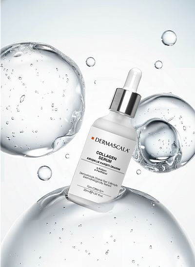 My social media work for DermaScala Cosmetics' "Collagen Serum" banner design graphic design illustration poster social media vector