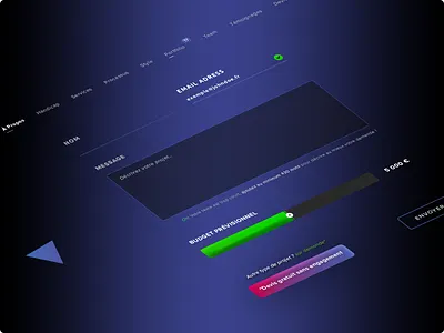 Contact form banner brand branding button contact form design style email adress graphic design icon set icons designer illustrator ai input loader name message photoshop psd print designer progress bar saas designer senior designer typo typography ui ux designer