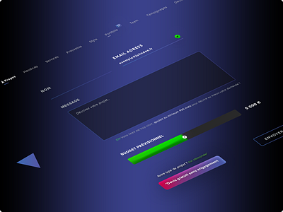 Contact form banner brand branding button contact form design style email adress graphic design icon set icons designer illustrator ai input loader name message photoshop psd print designer progress bar saas designer senior designer typo typography ui ux designer