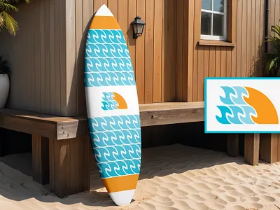 Ocean Crest Logo | Minimalist Wave & Sun Icon beach concept design graphic design illustration logo sun surf waves