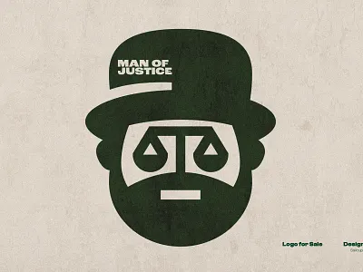 Man of Justice Logo. attorney beardedjustice branding dual meaning logo face logo face of justice justice justice logo law lawfirmbranding lawyer legalauthority logo logo design man logo man of justice modern logo neutralandresolute sailcupdesign scale of justice