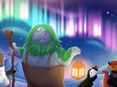 Stoat & Newt go to Norway 2dart branding characterdesign childrensbook design graphic design illustration kidsbook ui