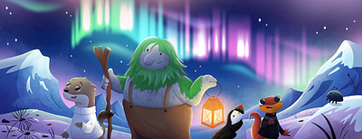 Stoat & Newt go to Norway 2dart branding characterdesign childrensbook design graphic design illustration kidsbook ui