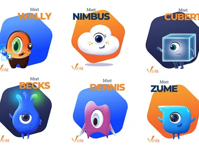 Variphy - Character development 2dart branding characterdesign design graphic design ui