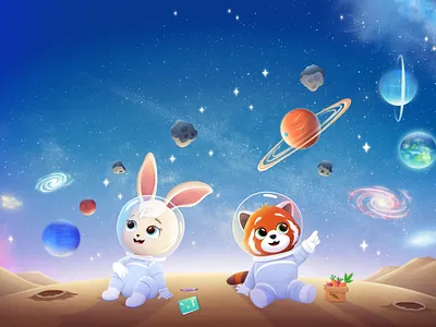 Astra & Milo 2dart branding characterdesign childrensbook design graphic design illustration ui vector