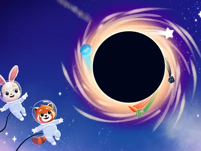 Astra & Milo 2dart branding characterdesign design illustration ui vector