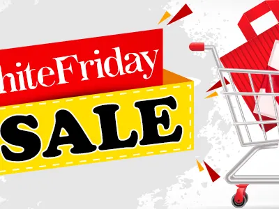 WhiteFriday Sale banner design graphic design typography ui