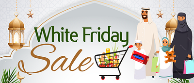 White Friday Sale banner branding design graphic design ui