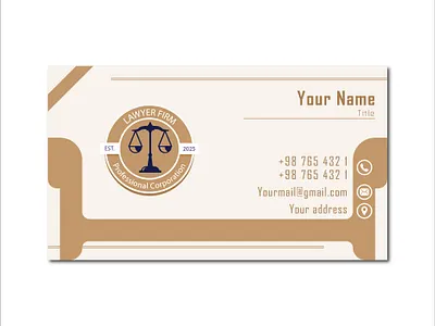 Business Card bannar branding business card card design graphic design law logo vector