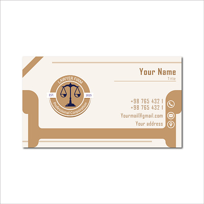 Business Card bannar branding business card card design graphic design law logo vector