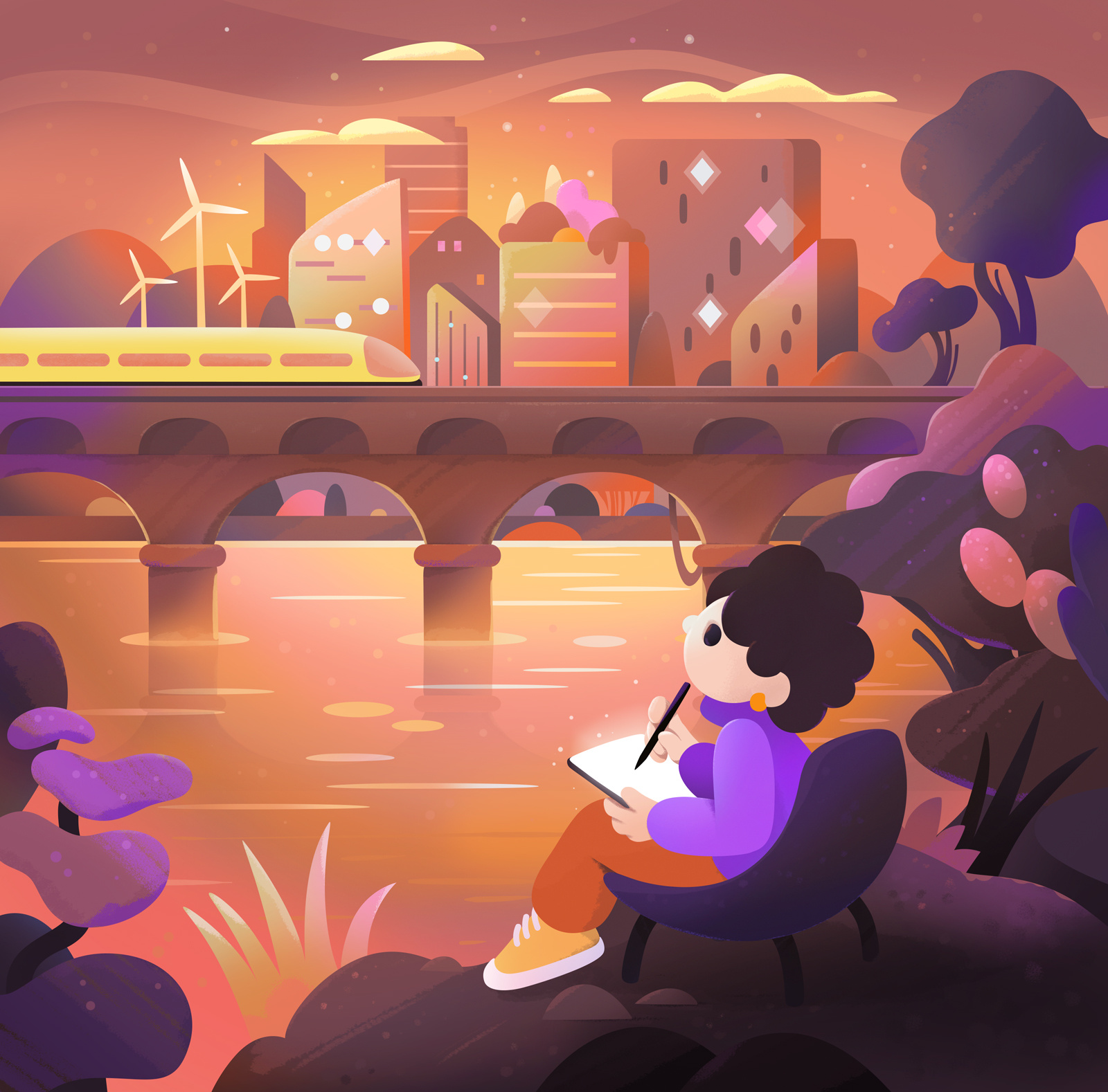 Part of project abstract cartoon character city concept conceptart design illustration zutto