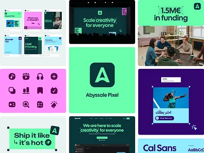 Abyssale Visual Identity ai b2b bento brand brand explorations branding tool typography visual identity