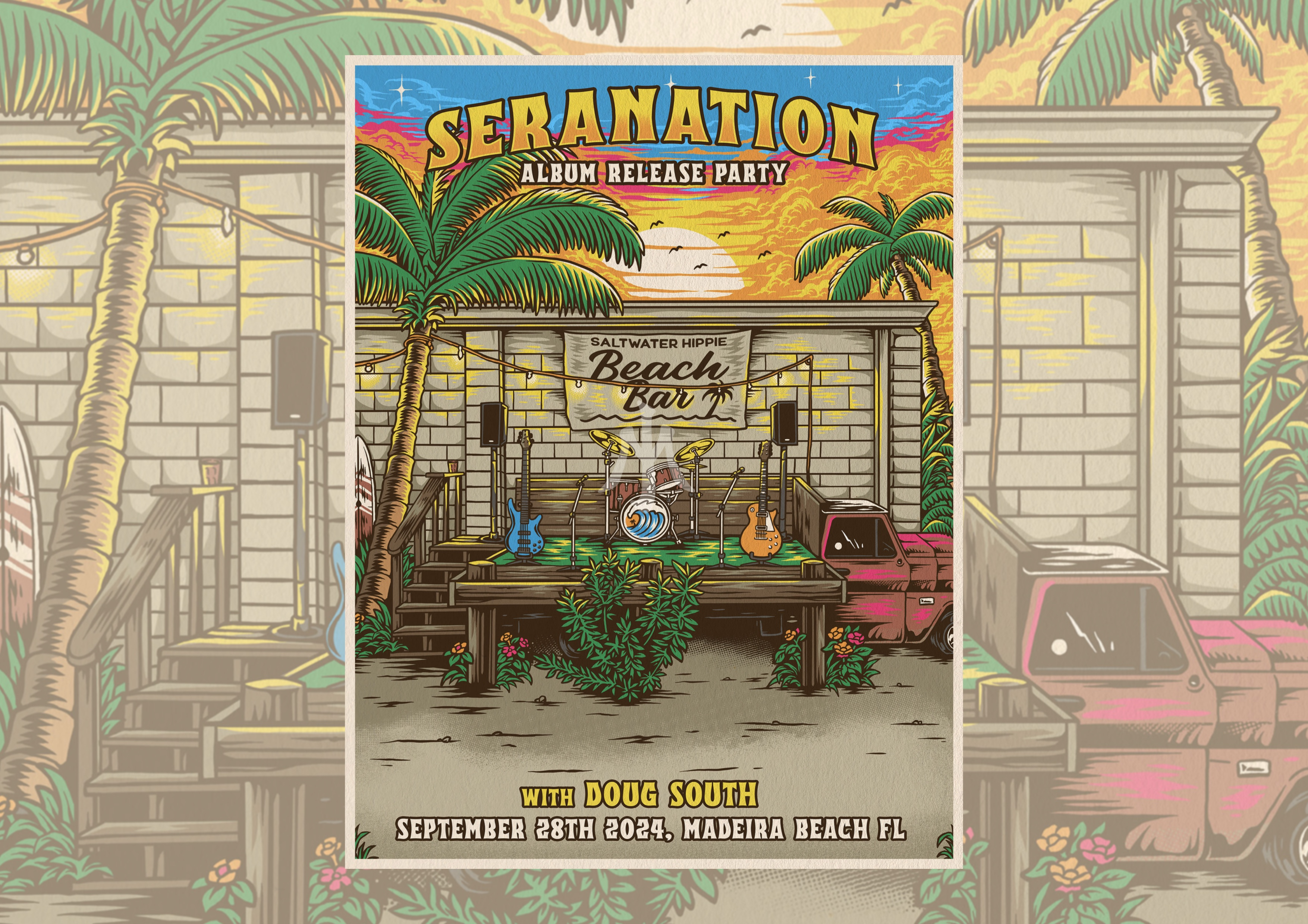 Example of Gig Poster Illustration 