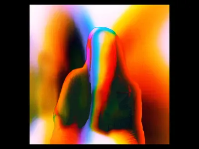 Ex.372 abstract album cd cover ep iridescent lp music orange red sleeve vinyl warm yellow