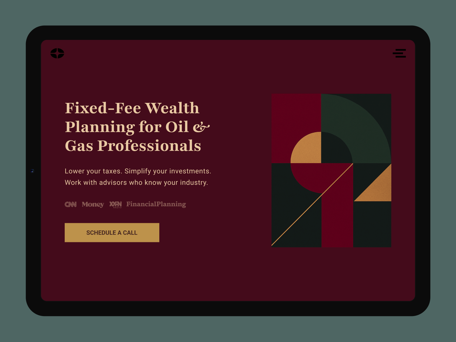 Wealth Management Hero Block Redesign abstract advisor finance geometry hero hero block investment landing wealth wealth management wealth planning