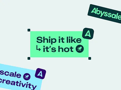 Abyssale - Stickers ai b2b branding explorations merch sticker swag tool