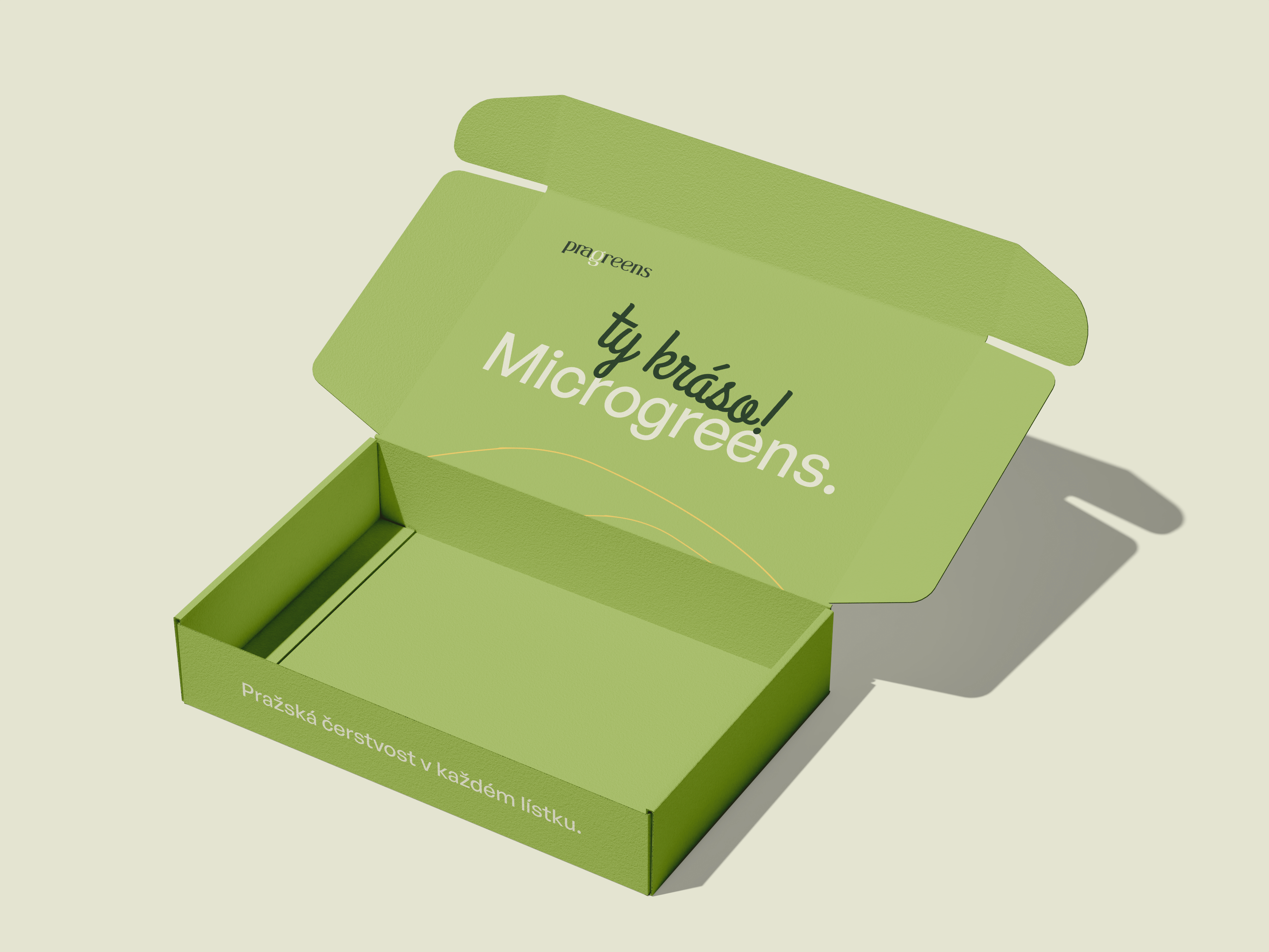 Pragreens – Urban Packaging Snapshot brand experience concept development creative direction eco eco friendly food delivery fresh fresh greens greens healthy lifestyle herbs local food microgreens organic organic food packaging ready to eat urban farming visual identity yellow hyphen