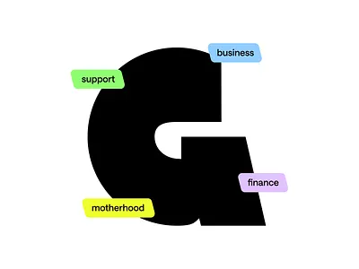 Girlhood Brand Design brand branding chat community exploration logo mark