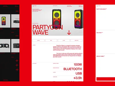 AI Landing page web design screens overview ✦ Sencor Audio ai animation design interaction landing page motion graphics service site startup ui ux web design website