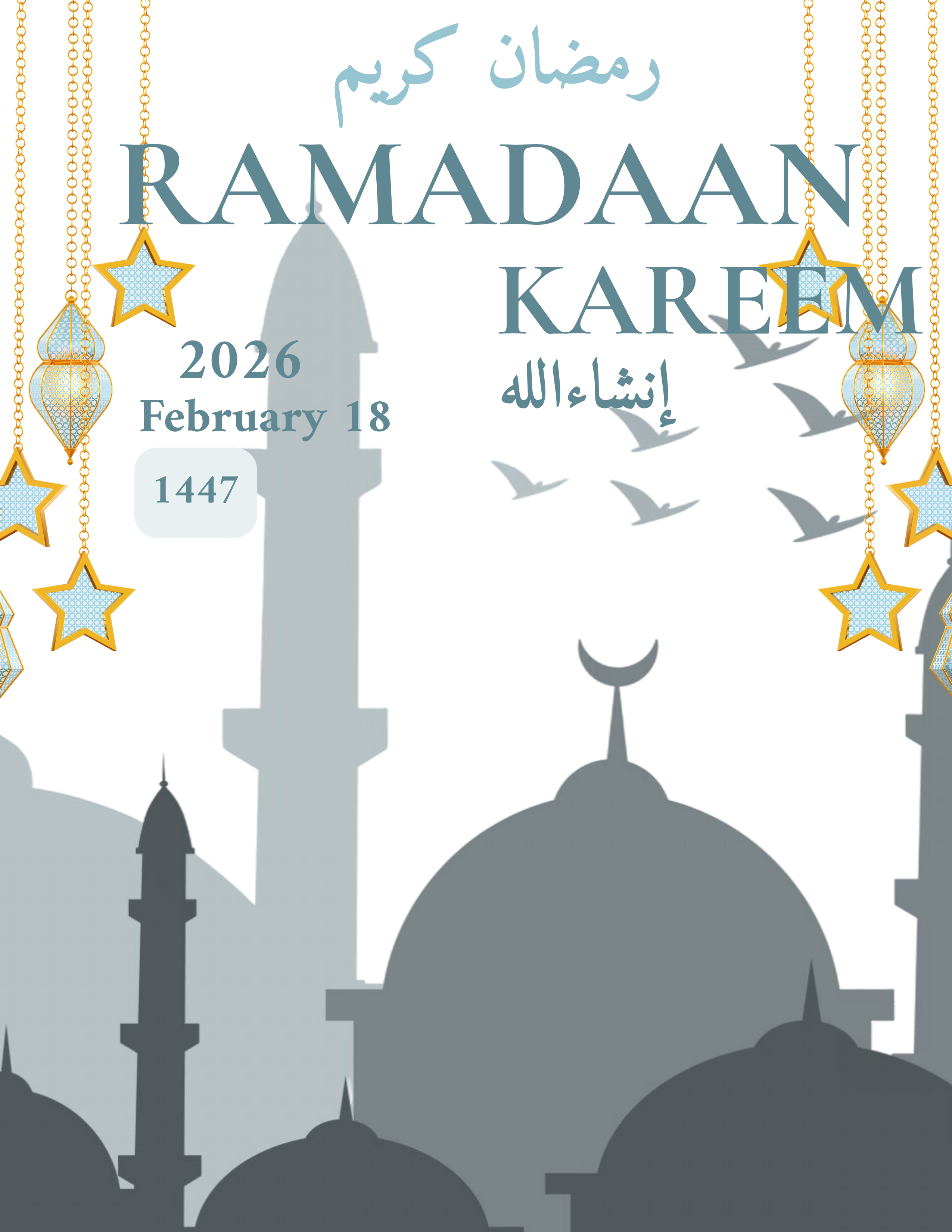 Ramadan design, Islamic art, Ramadan Kareem,2026 by Hamdi Apdirahmaan ...