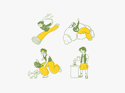 Illustration for Kopiparang - Indonesia animation branding cartoon cat coffee design graphic design illustration logo packaging padel social media ui vector